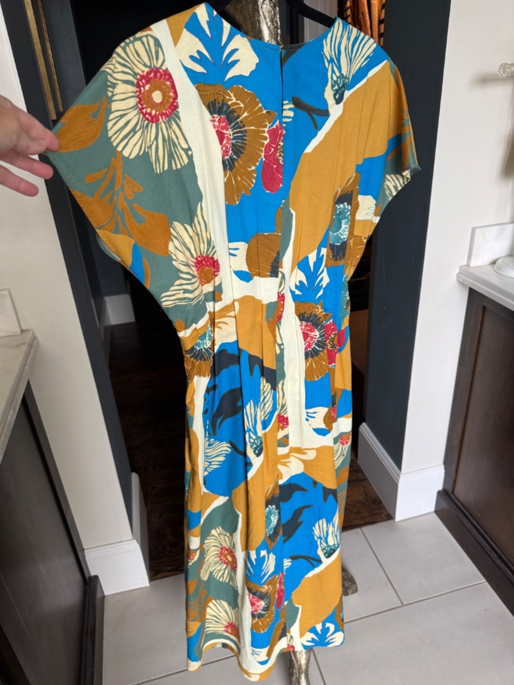 ZW collection printed midi dress - Picture 7 of 7
